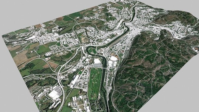 Cityscape Karlovy Vary Czech Republic 3D model 7