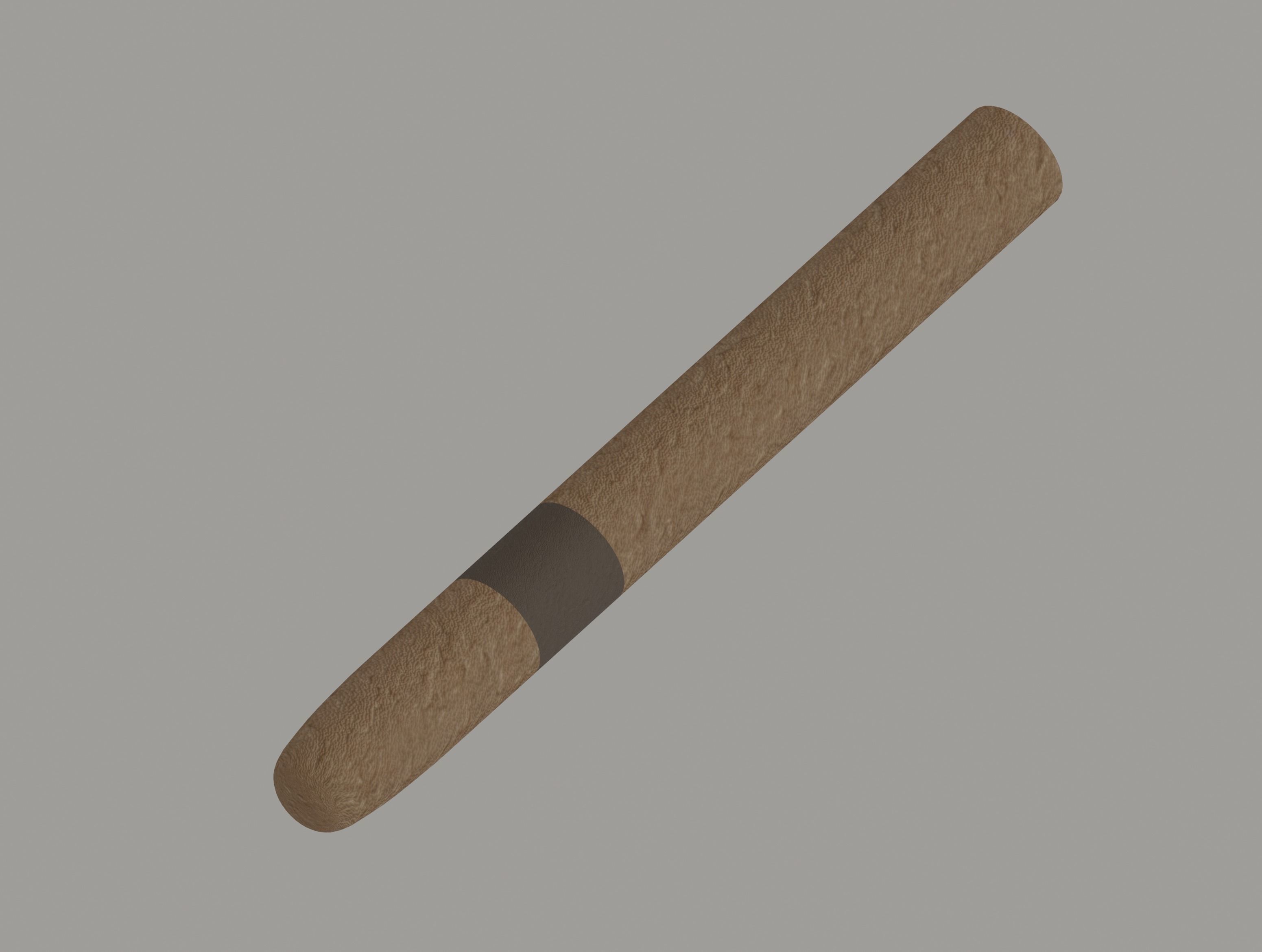 Cigar Low-poly 3D model_9
