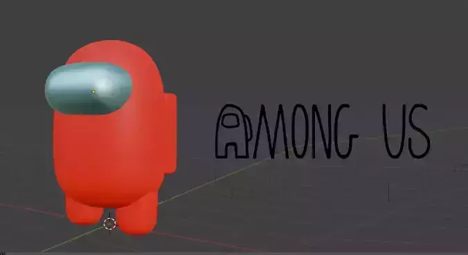 Among Us 3D Model Free low-poly 3D model