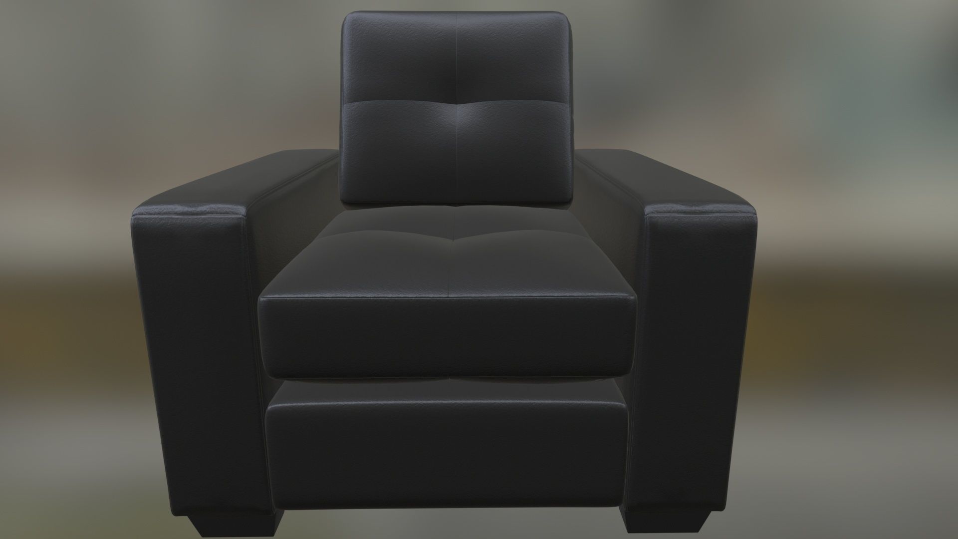 Leather Sofa 3D model_4