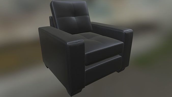 Leather Sofa 3D model