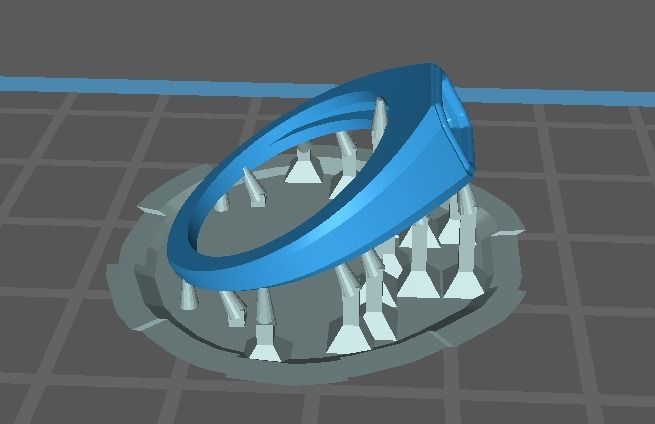 Emerald Signet Ring  3D print model_8