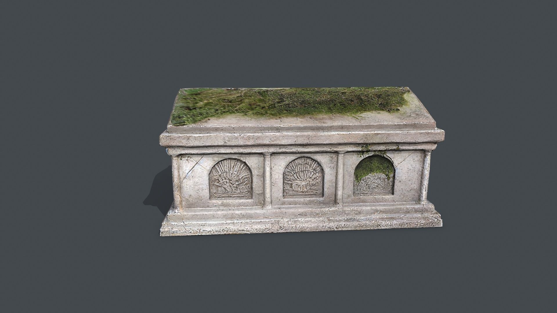 tomb 1 Low-poly 3D model_5