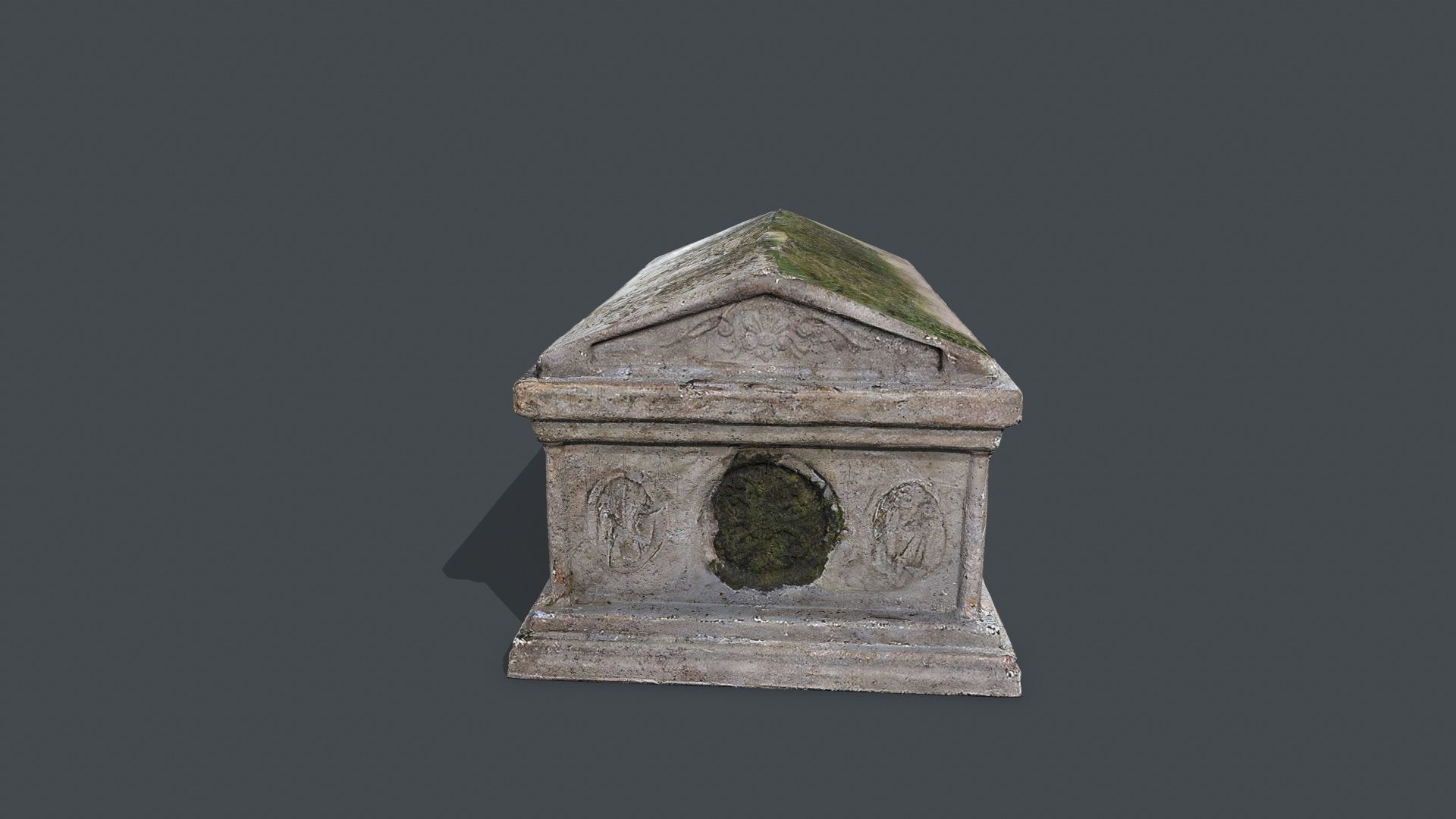 tomb 1 Low-poly 3D model_7