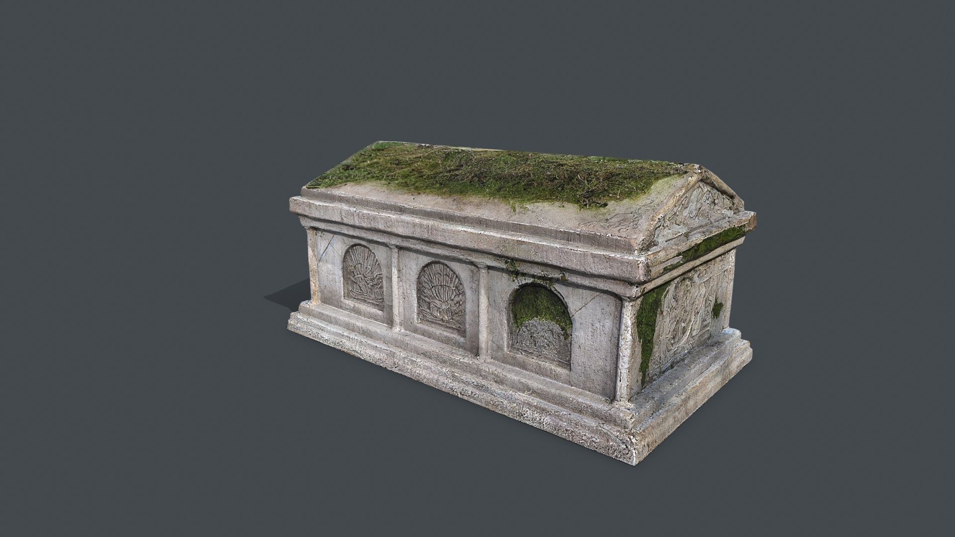 tomb 1 Low-poly 3D model_4