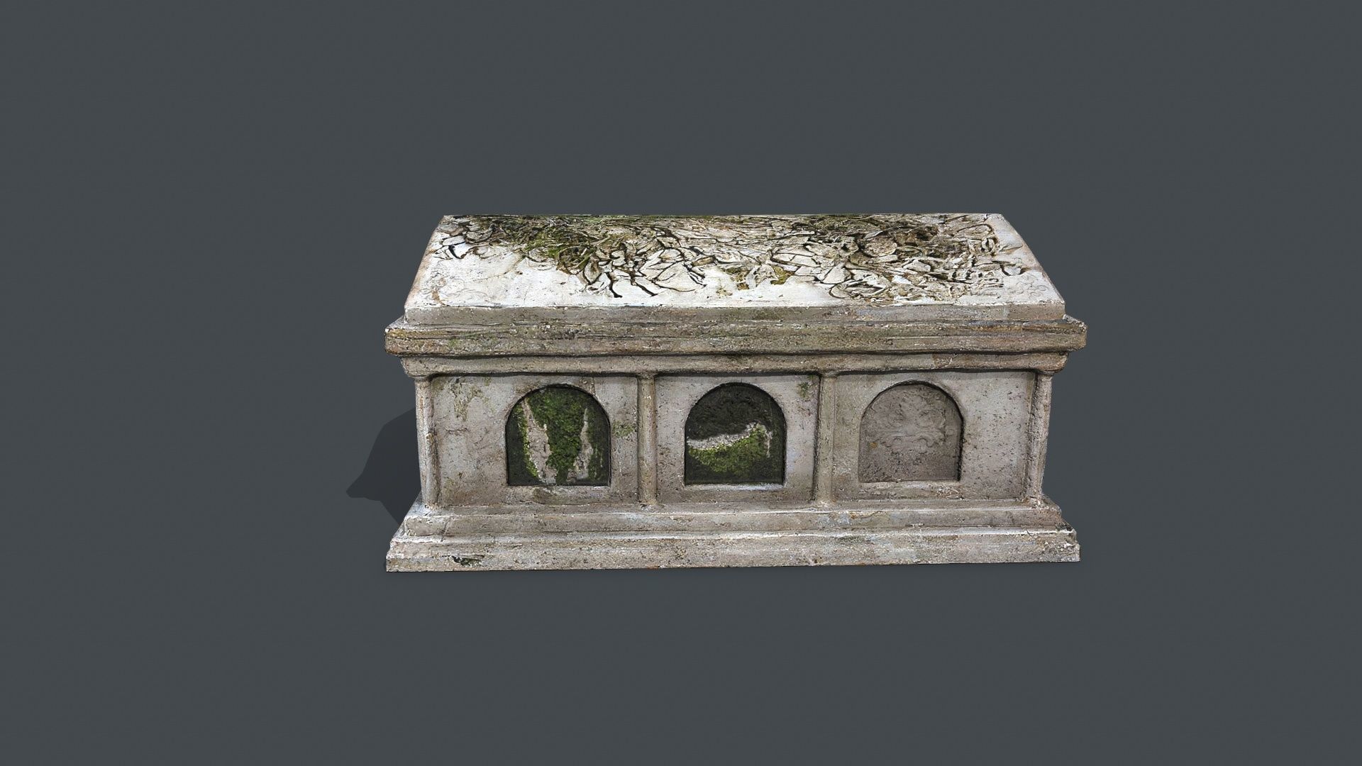 tomb 1 Low-poly 3D model_9