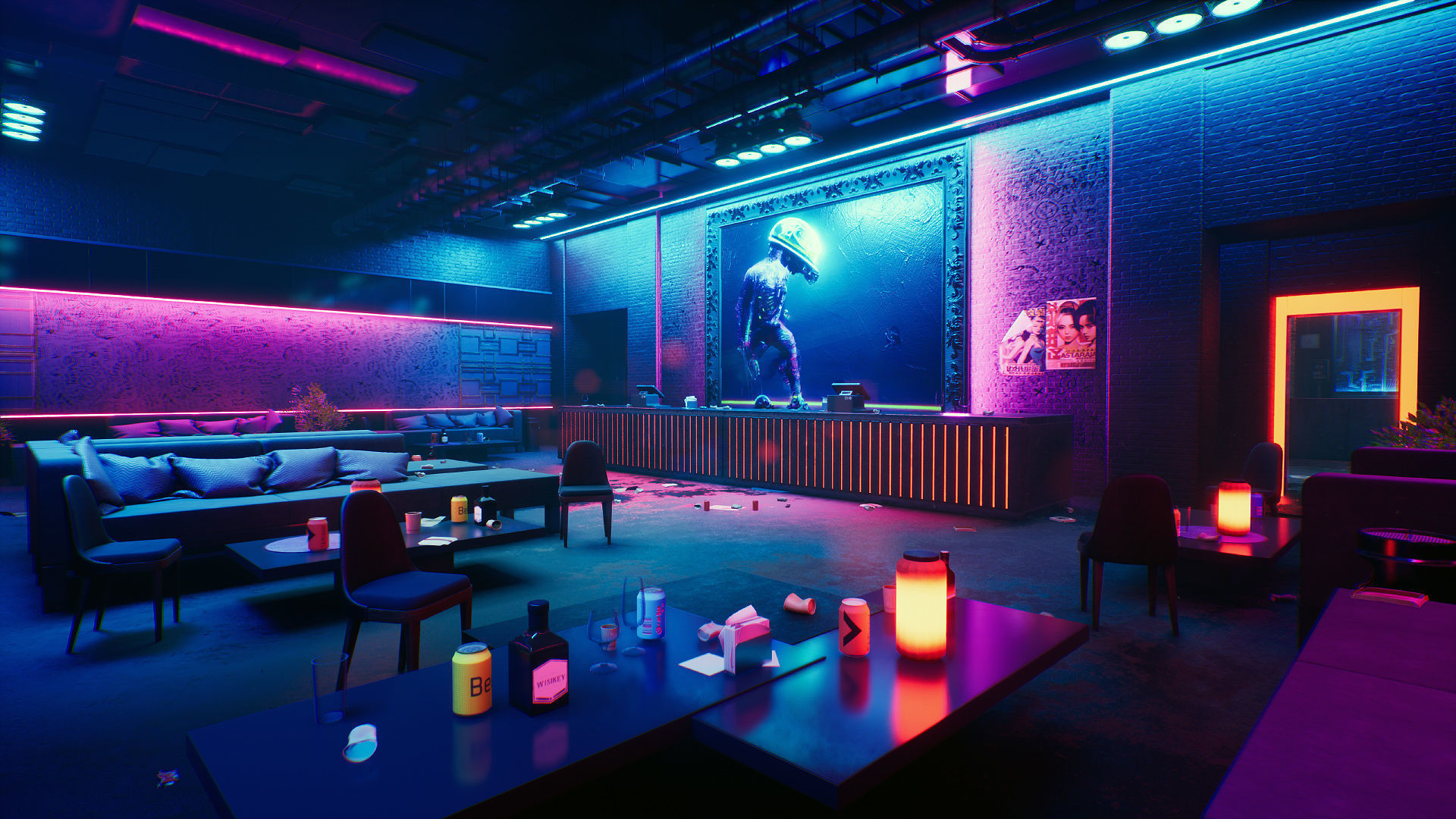 Tokyo Night Club Low-poly 3D model_17