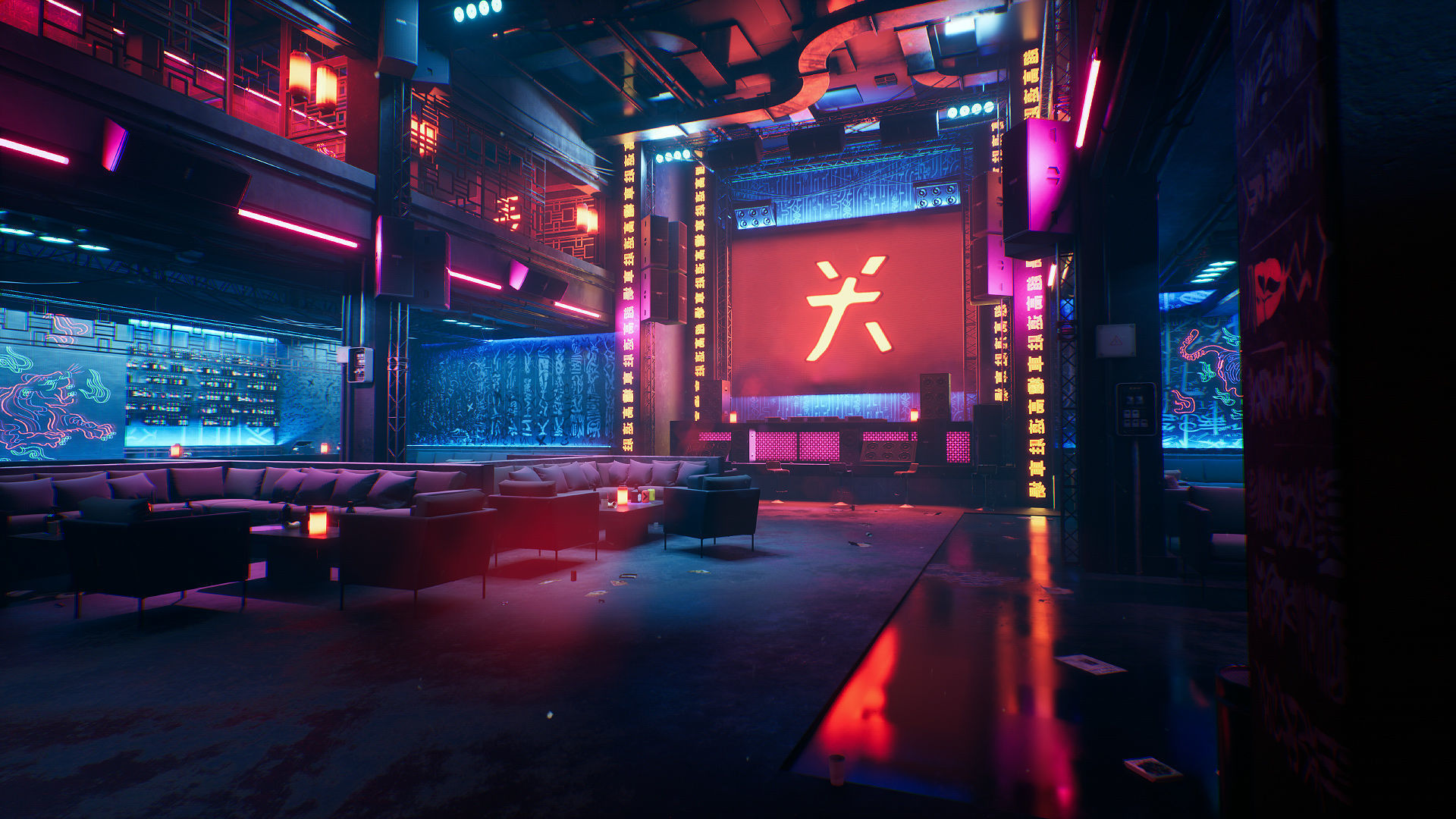 Tokyo Night Club Low-poly 3D model_6