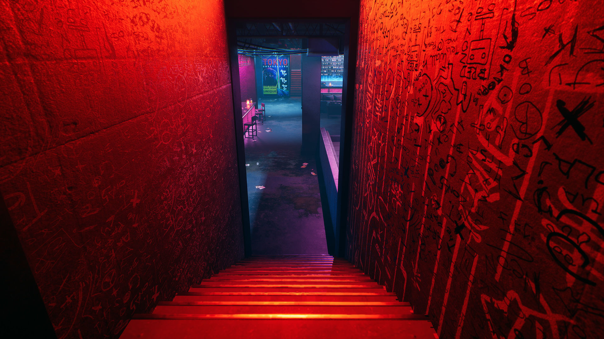 Tokyo Night Club Low-poly 3D model_2