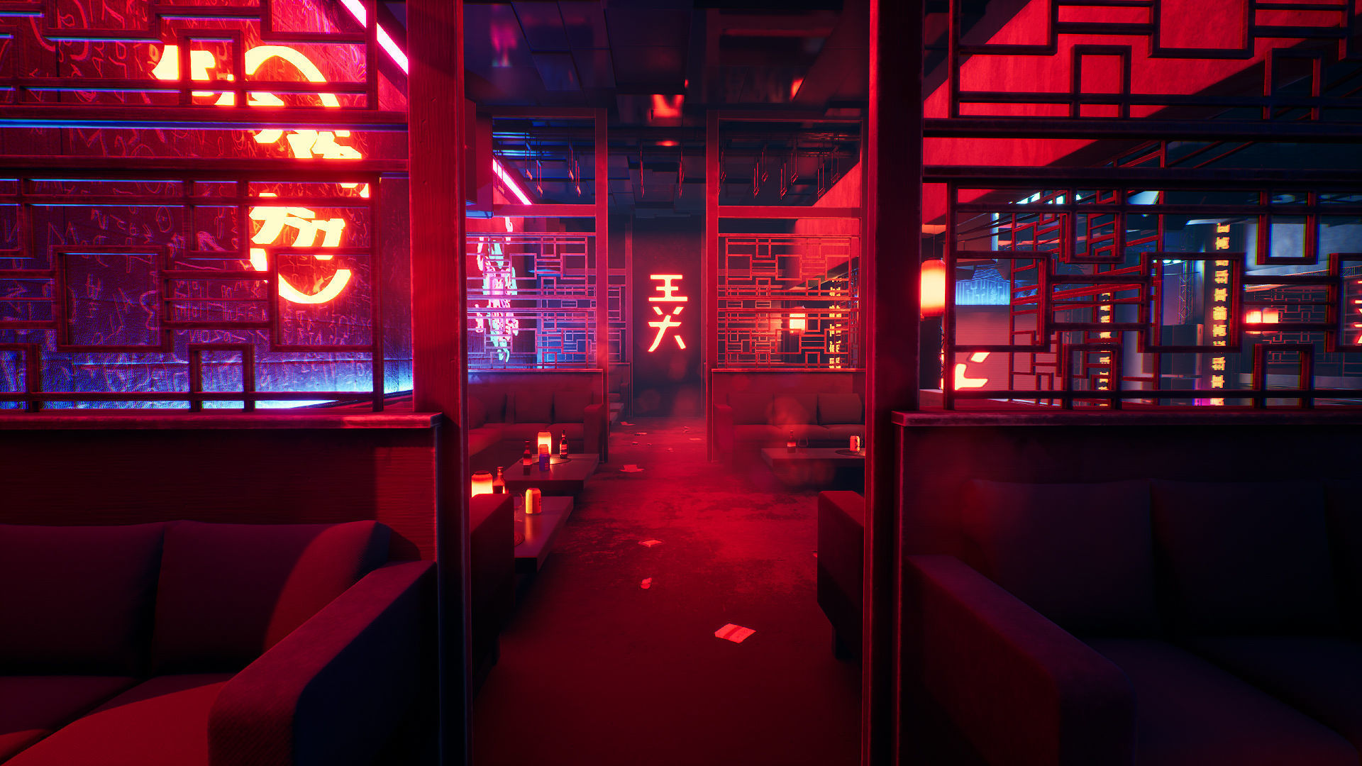 Tokyo Night Club Low-poly 3D model_4