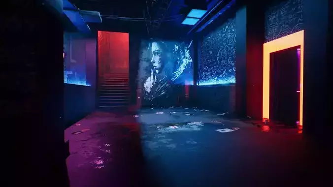 Tokyo Night Club Low-poly 3D model Tokyo Night Club Low-poly 3D model