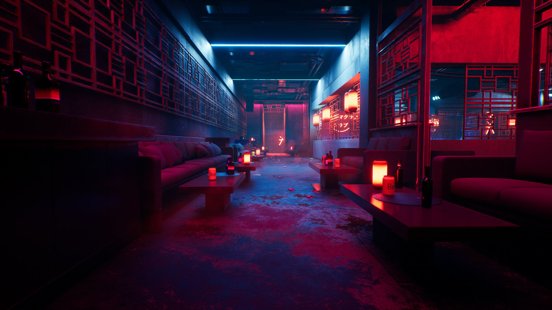 Tokyo Night Club Low-poly 3D model_23