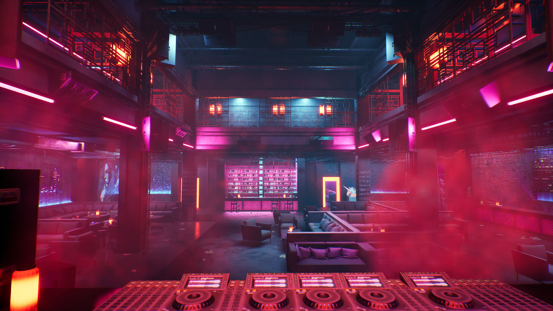 Tokyo Night Club Low-poly 3D model_11