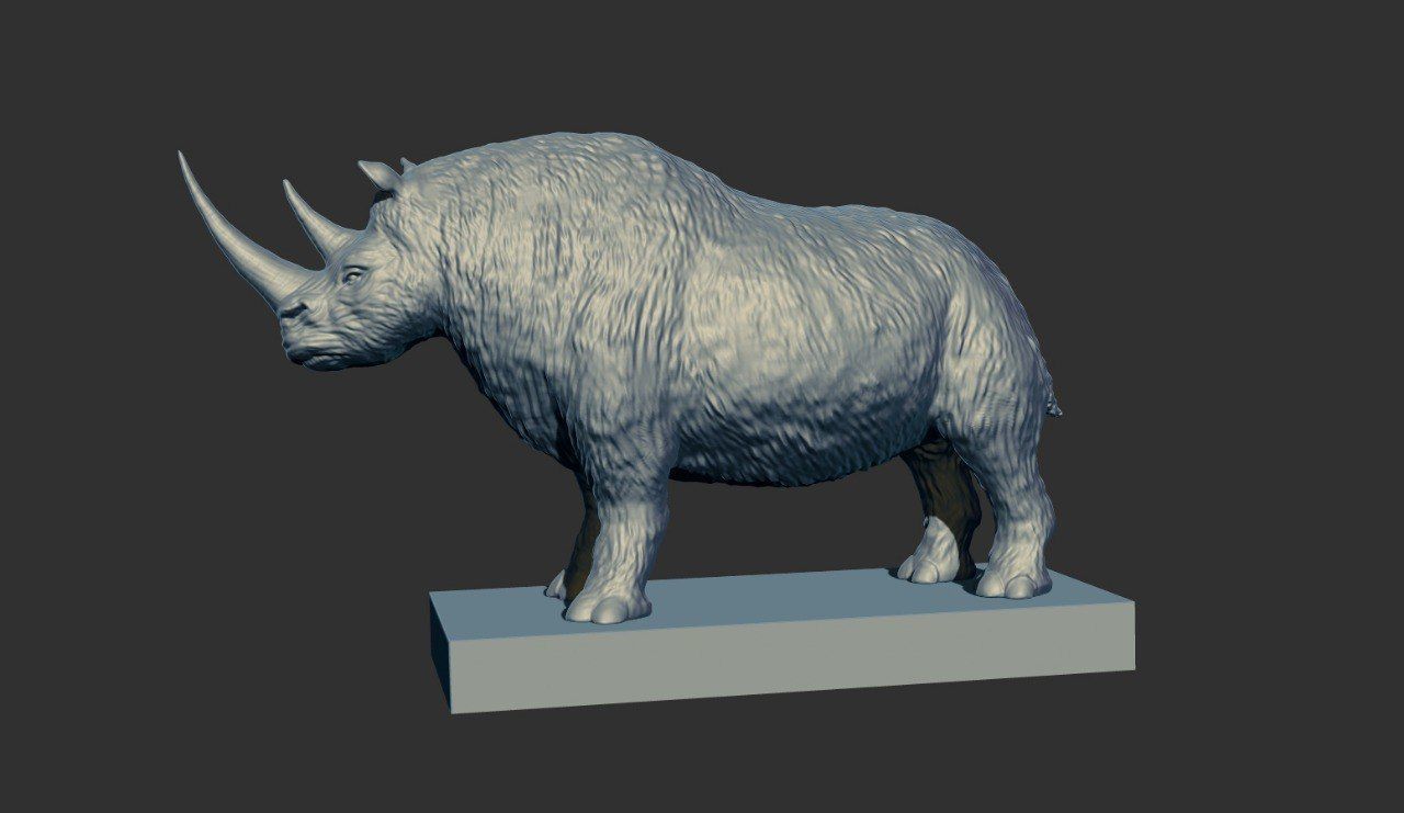 Woolly Rhinoceros Printable model 3D print model_6