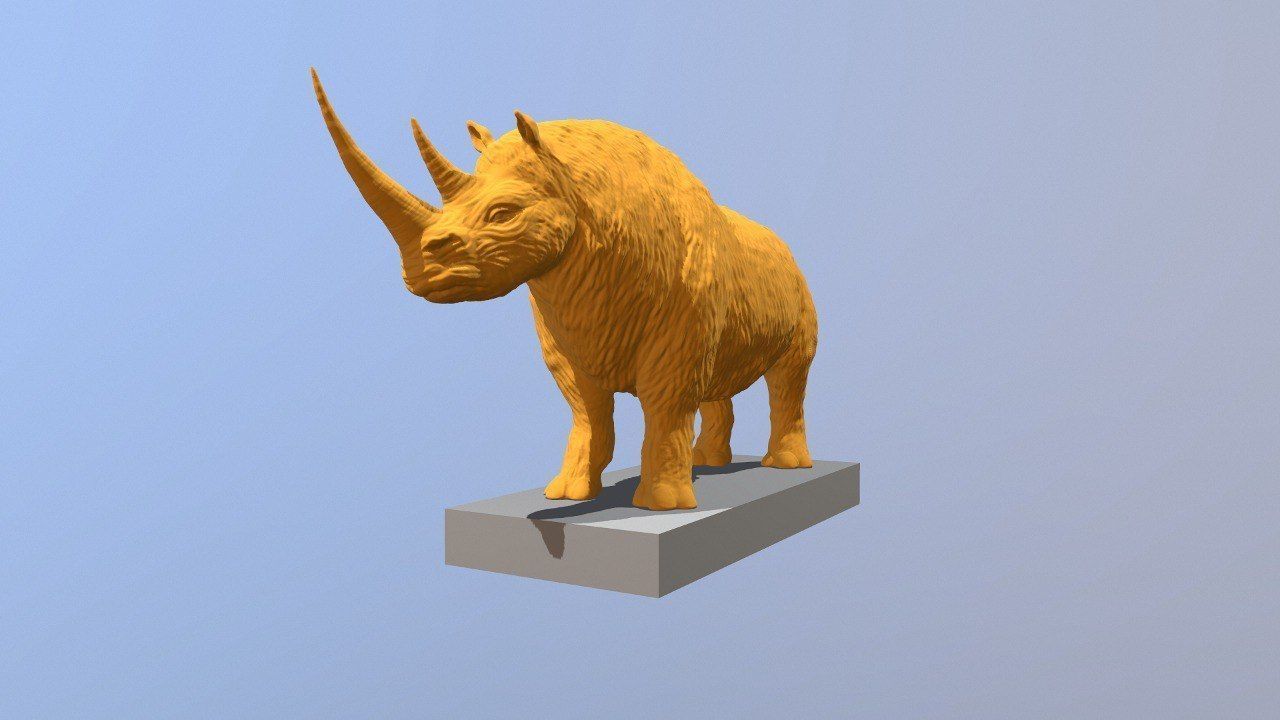 Woolly Rhinoceros Printable model 3D print model_5