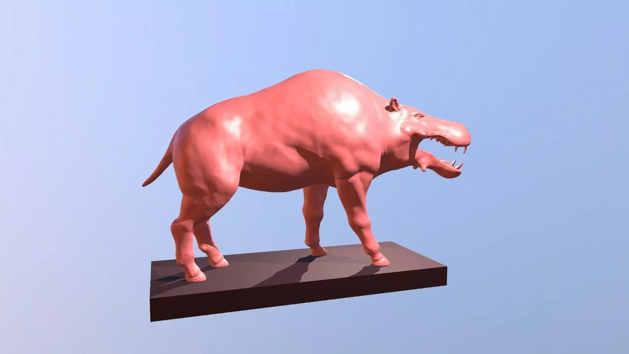 Printable Realistic Daeodon Free 3D model_0