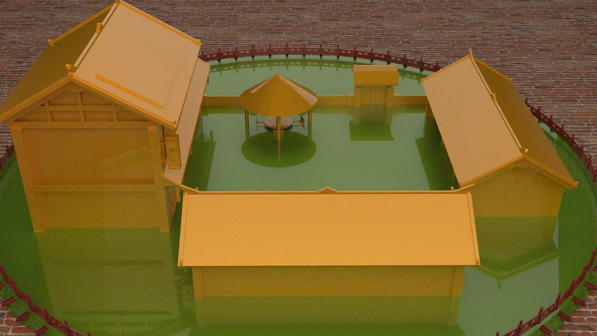 Chinese ancient house  3D model_0