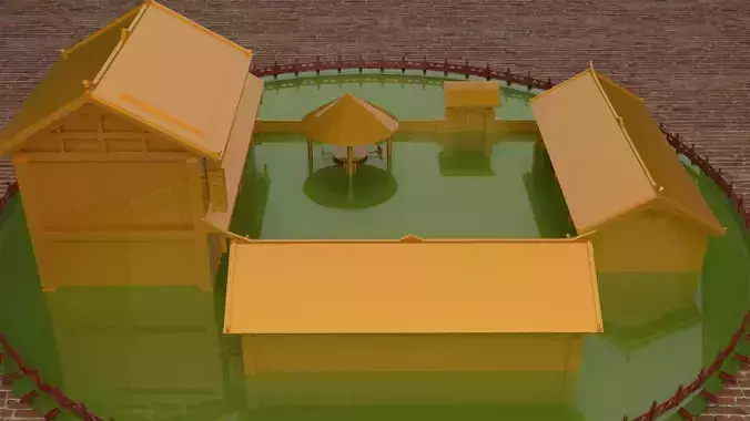 Chinese ancient house  3D model