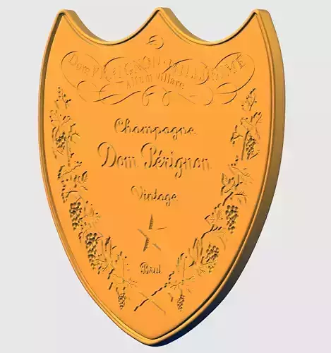 DOM PERIGNON CHAMPAGNE SHIELD FOR PRINT   3D print model
