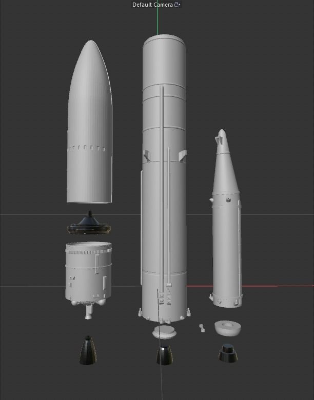 ARIANE 6 - ROCKET 3D model_2