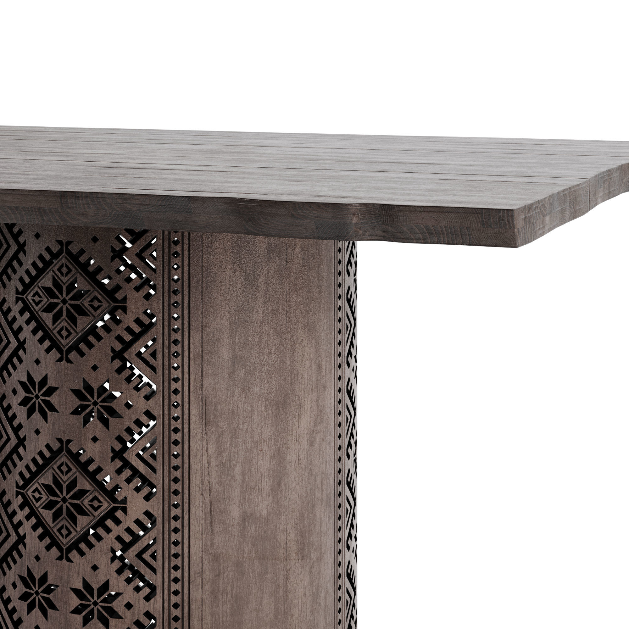 Ethno Rivne Dining Table And Chairs 3D model_17