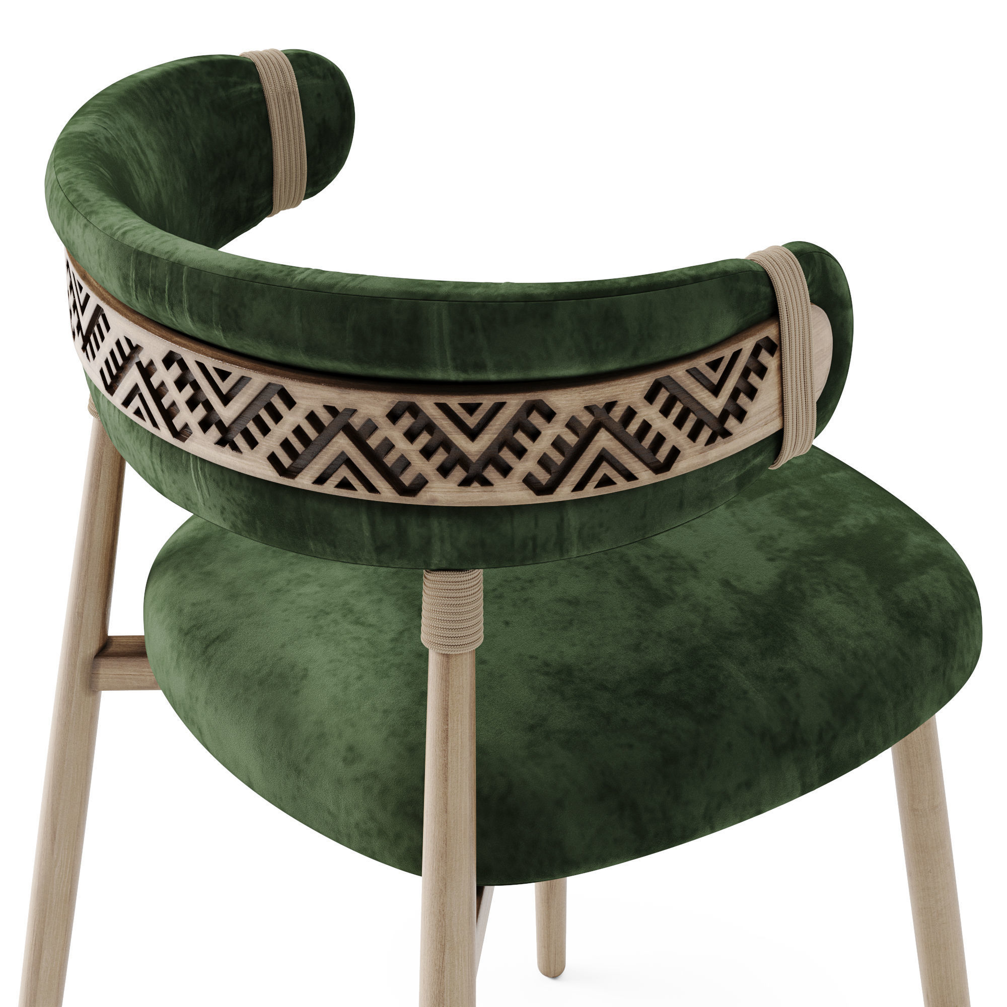 Ethno Rivne Dining Table And Chairs 3D model_27