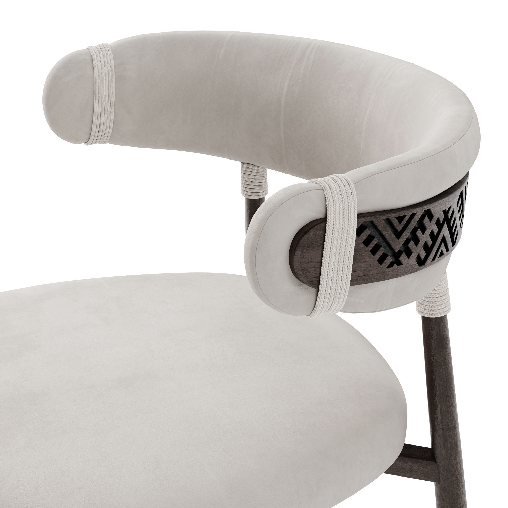 Ethno Rivne Dining Table And Chairs 3D model_28