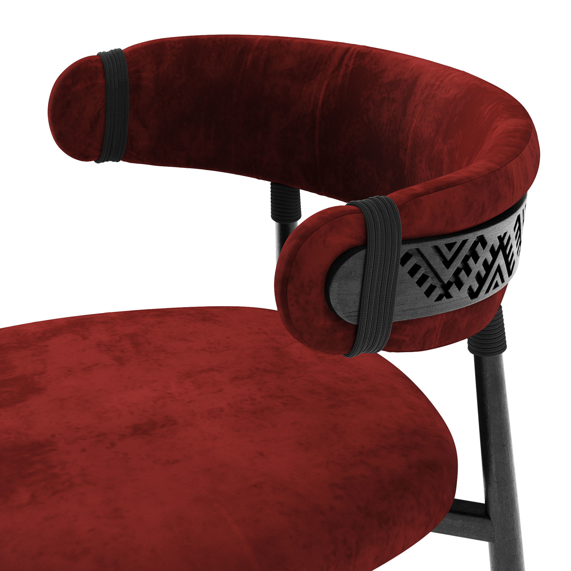 Ethno Rivne Dining Table And Chairs 3D model_29