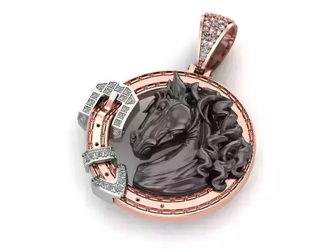 Horse pendant-Dije caballo-26gr aprox