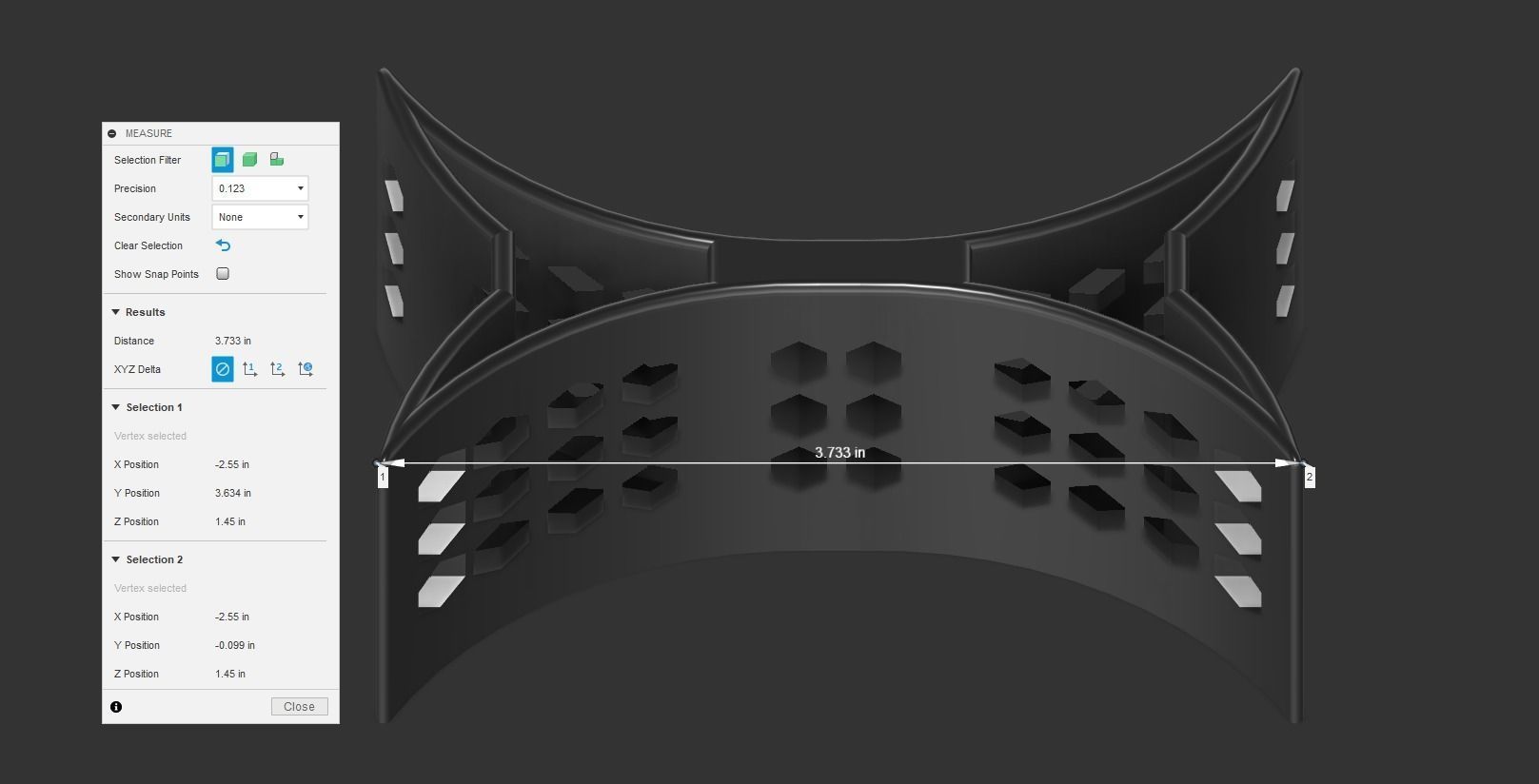 Genuine Cup Holder Divider for Toyota Camry 2002-2006 3D print model_5