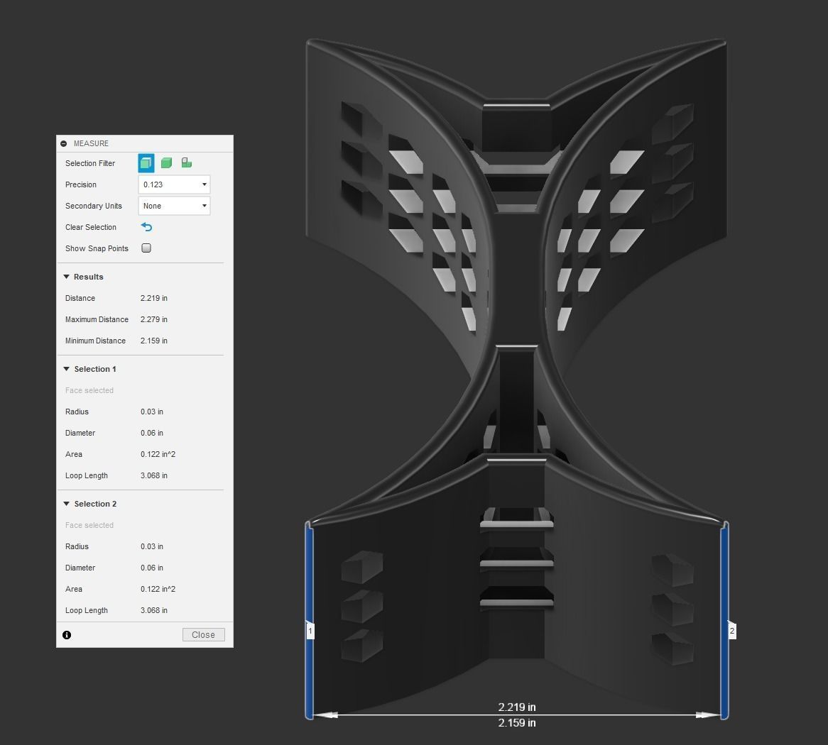 Genuine Cup Holder Divider for Toyota Camry 2002-2006 3D print model_4
