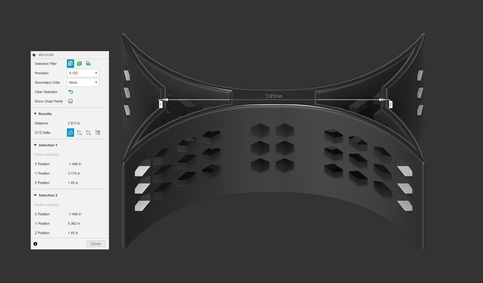 Genuine Cup Holder Divider for Toyota Camry 2002-2006 3D print model_6