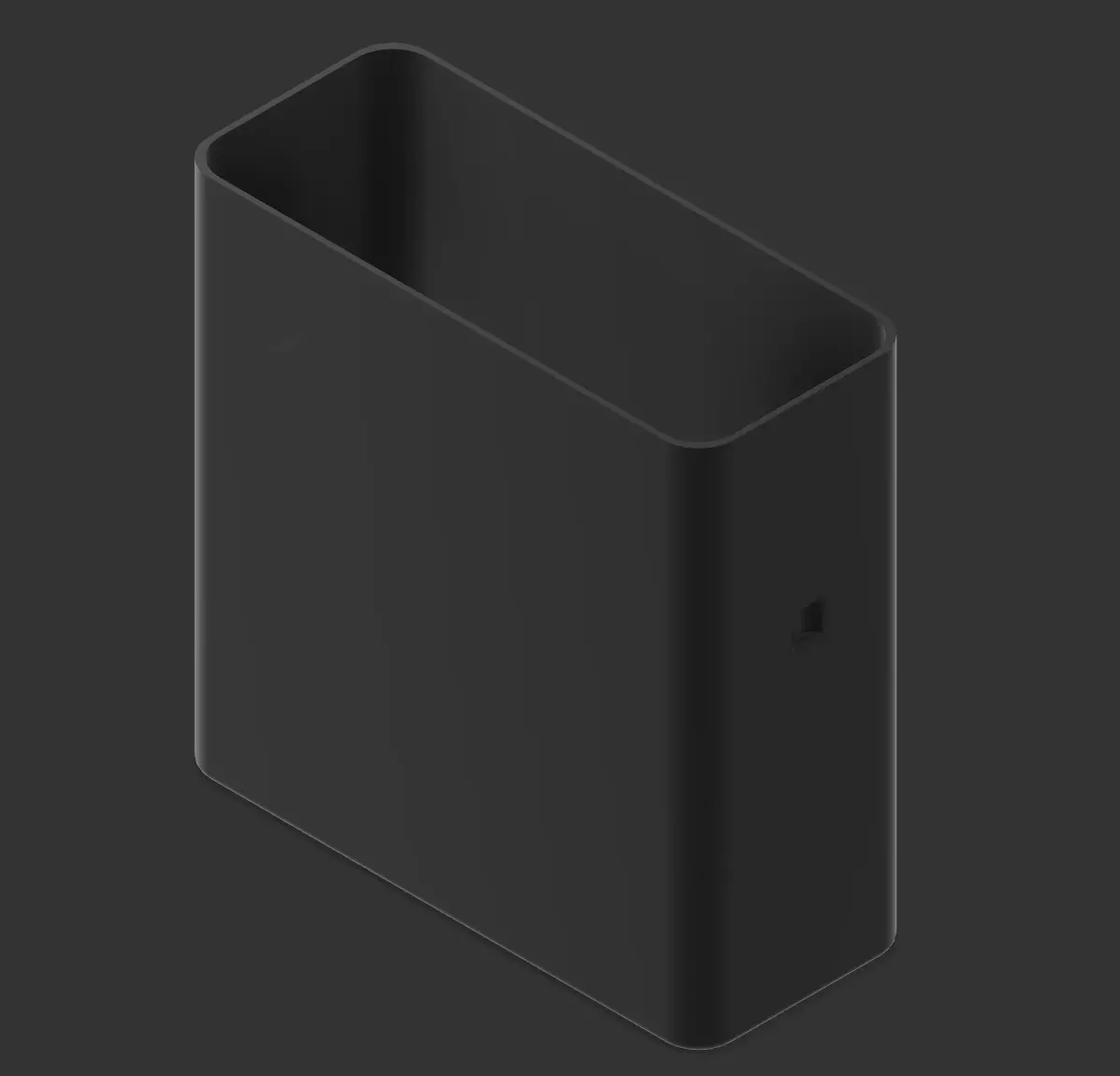 Desk Mounted Trash Filament Bin 3D print model_0