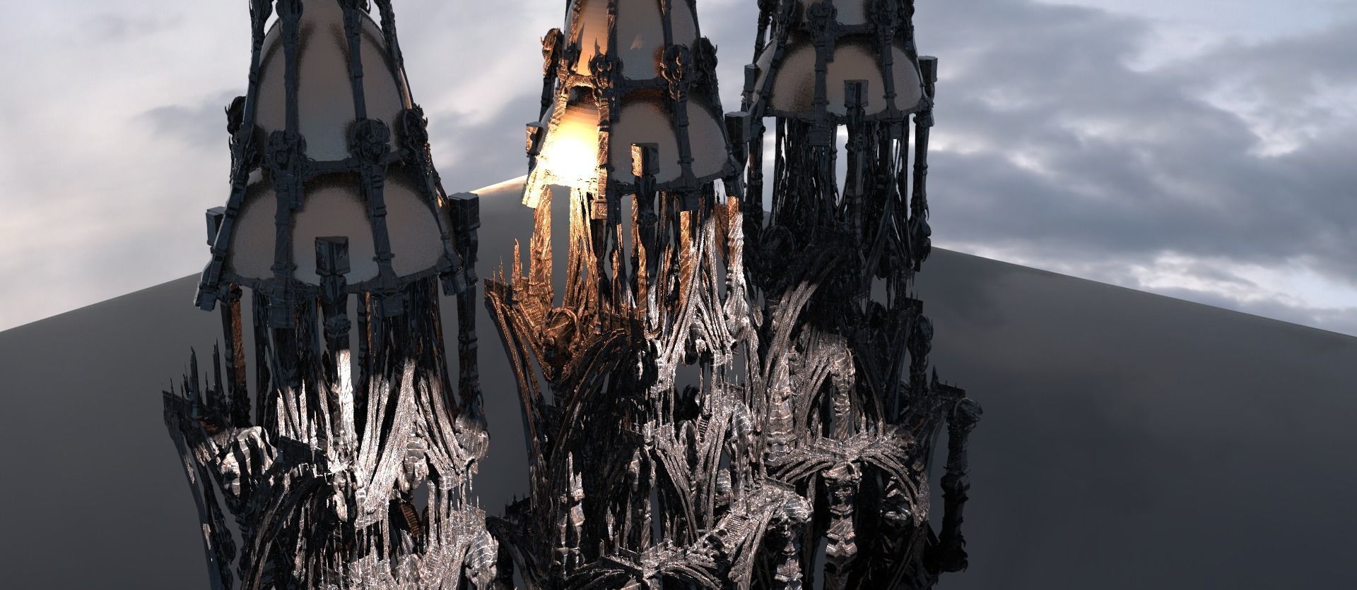 Ancient Victorian Domes  3D model_1