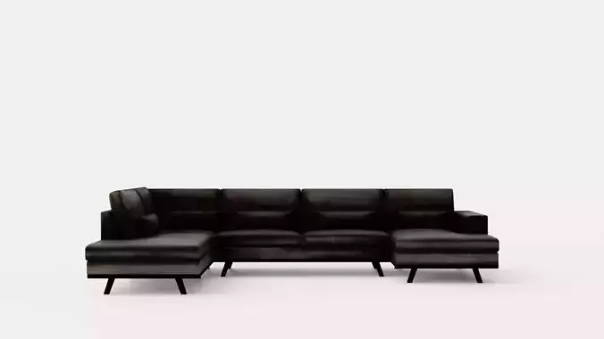 Copenhagen U Sofa Left Velvet Gray