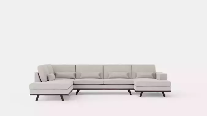 Copenhagen U Sofa Left Linen beige