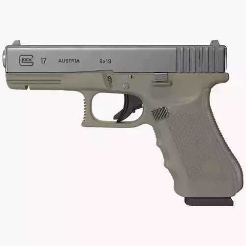 Olive Glock 17 with Magazine