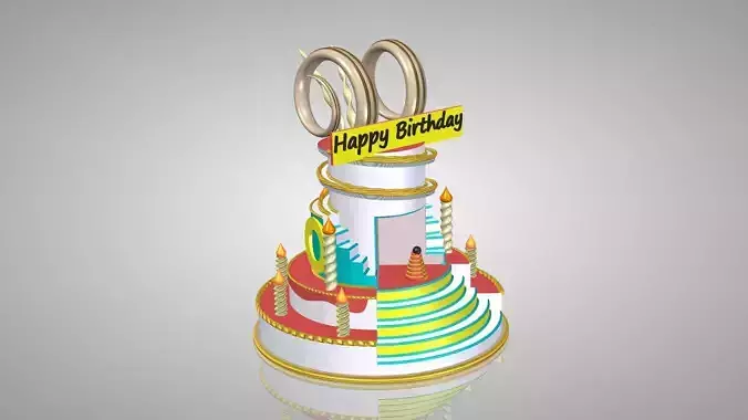 Birthday Cake 3D print model