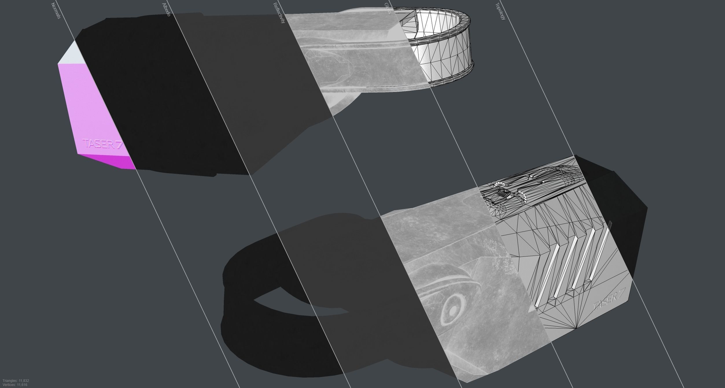 Taser 7 Holster Low-poly 3D model_16