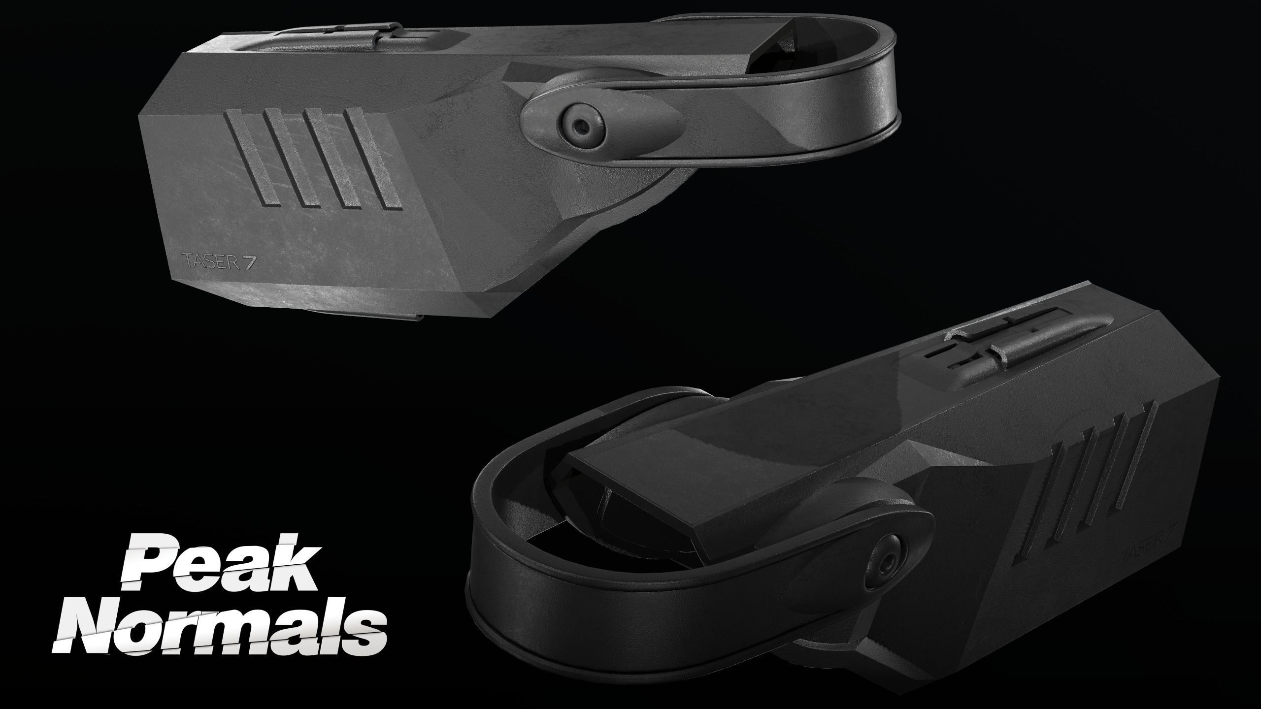 Taser 7 Holster Low-poly 3D model_3