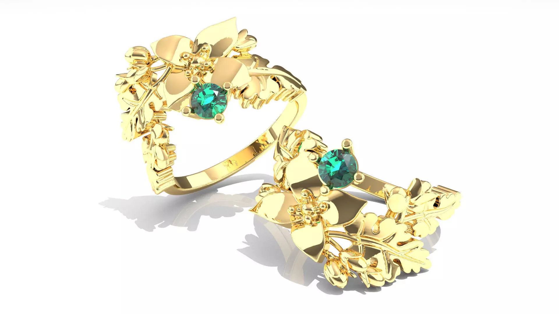 Flower Garden Ring 3D print model