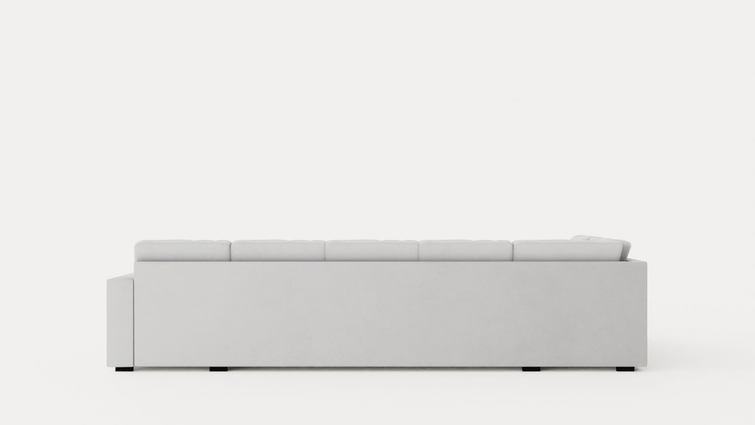Crazy U Sofa Xl Divan Right Light Gray Low-poly 3D model_4