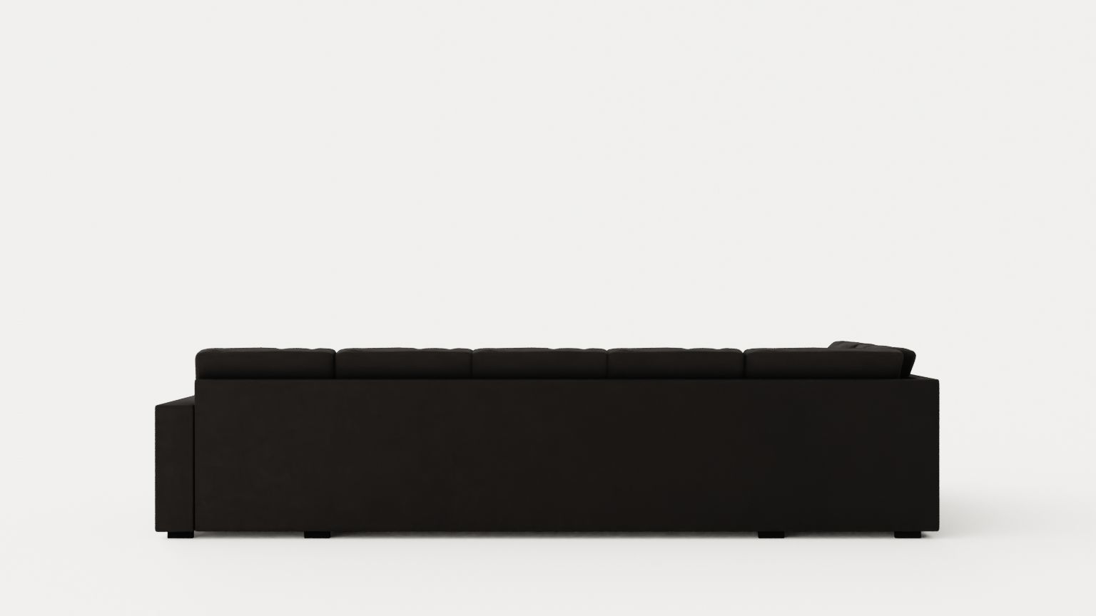 Crazy U Sofa Xl Divan Right Anthracite Low-poly 3D model_4