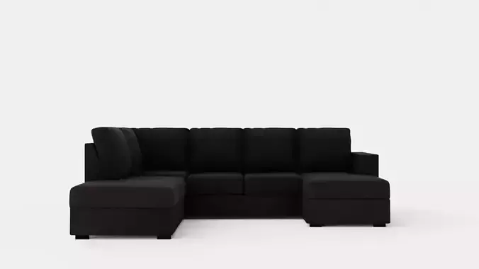 Crazy U Sofa Large Divan Right Anthracite