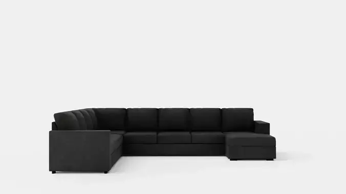 Crazy Corner Sofa Xxl With Divan Right Dark Gray