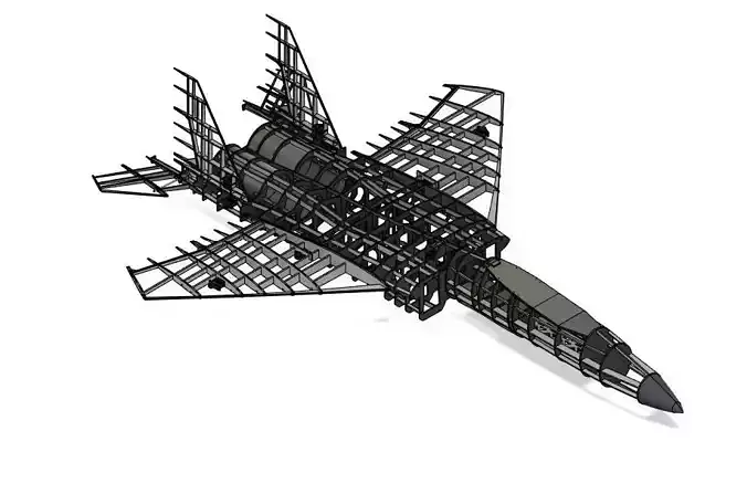 F15C Twin 70mm EDF RC model V1 3D print model