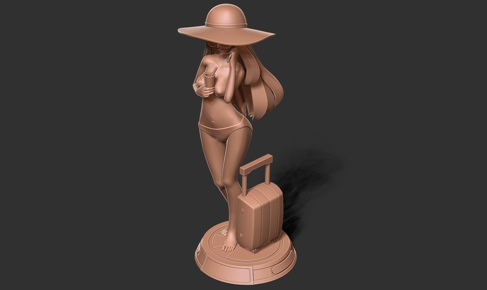 Beauty bikini 3D print model_18