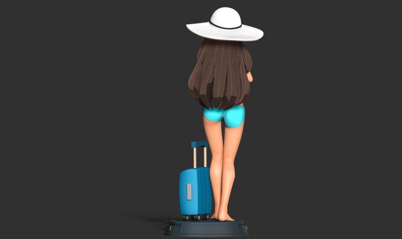 Beauty bikini 3D print model_6