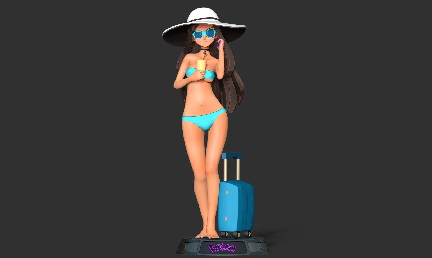 Beauty bikini 3D print model_9