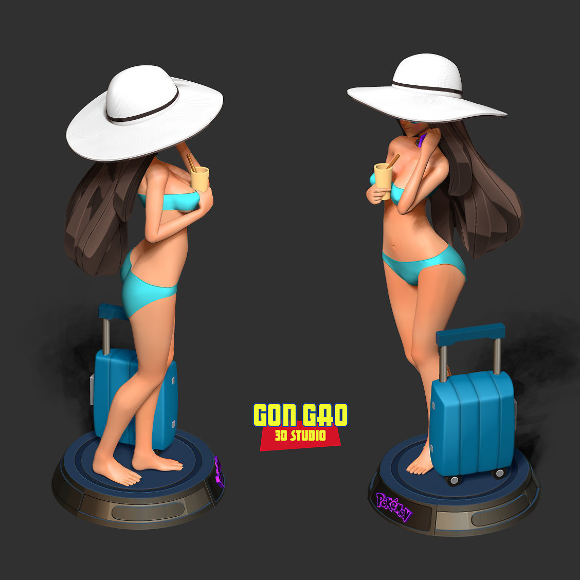 Beauty bikini 3D print model_3